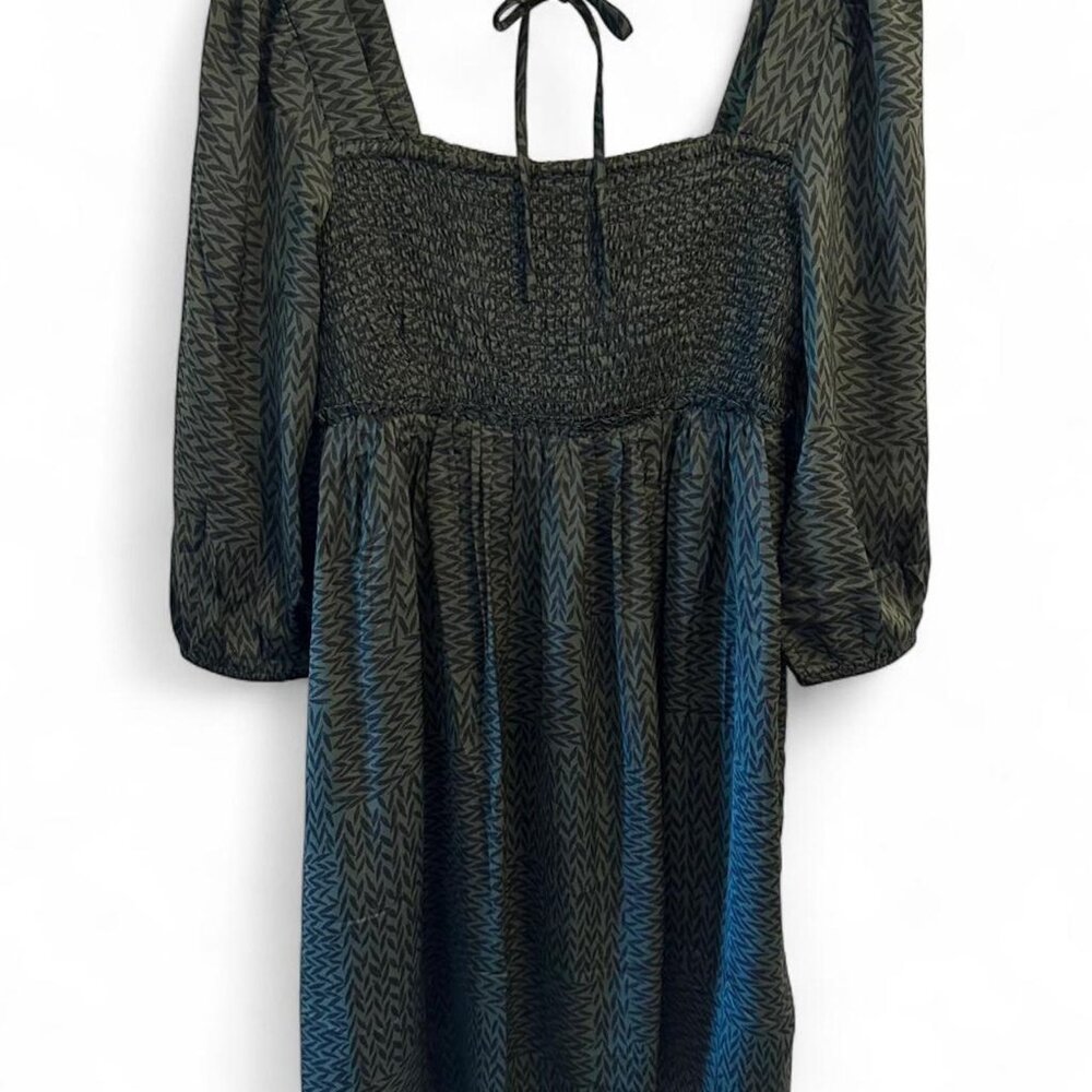Green and black Motherhood Maternity dress.